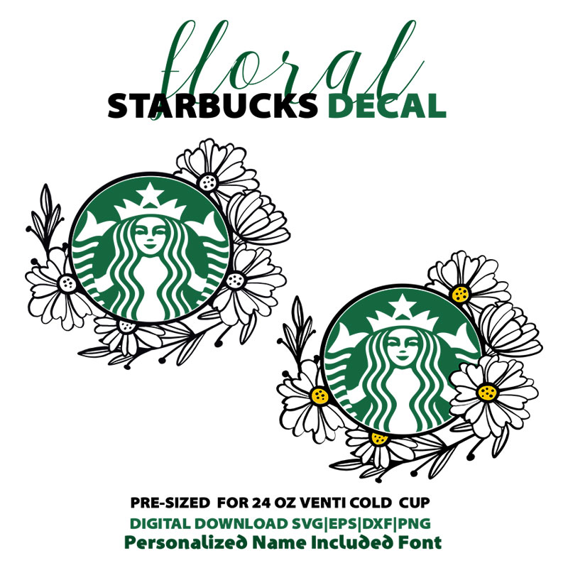 Free Free 117 Starbucks Floral Wreath Svg SVG PNG EPS DXF File