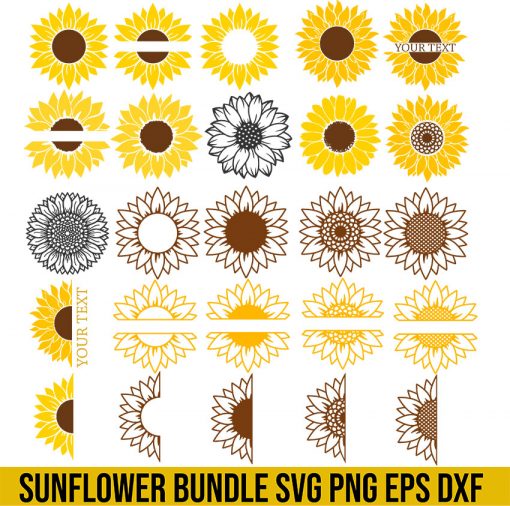 sunflower svg bundle