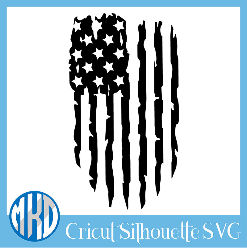 Instant Download American Flags SVG and Silhouette Studio cutting file ...