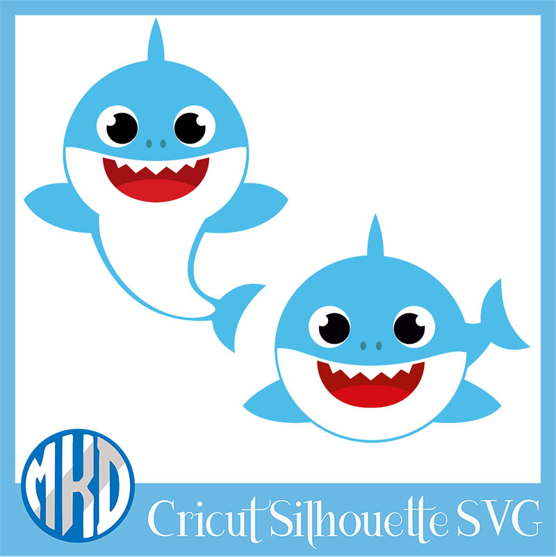 Baby Shark SVG Bundle Cricut Cutter Silhouette Clipart Instant Download