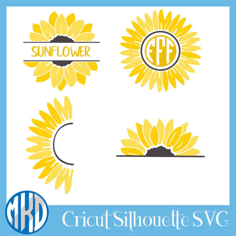 Free Free 232 Half A Sunflower Svg Free SVG PNG EPS DXF File