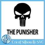 The Punisher Logo SVG Free DXF EPS Digitial Download