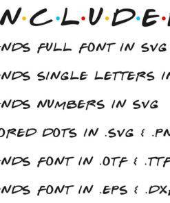 Free Free 79 Friends Font With Dots Svg SVG PNG EPS DXF File