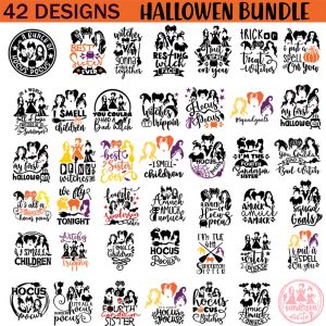 Halloween Svg,Halloween Bundle Svg,Sanderson Sister Svg,Hocus Pocus Svg,Silhouette,Cricut Svg