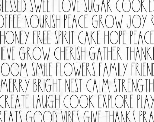 Rae dunn font 6 7