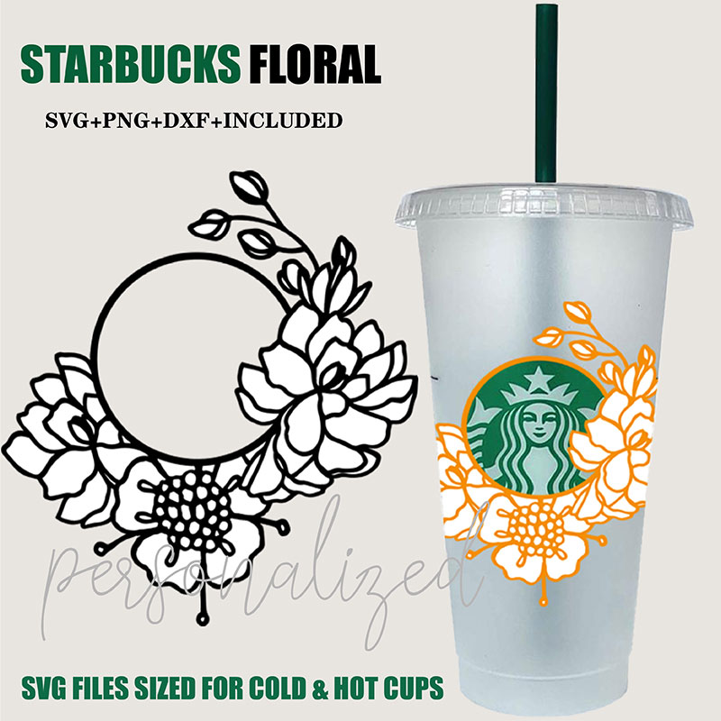 Free Free 255 Flower Starbucks Cup Svg SVG PNG EPS DXF File