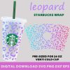 full wrap template leopard