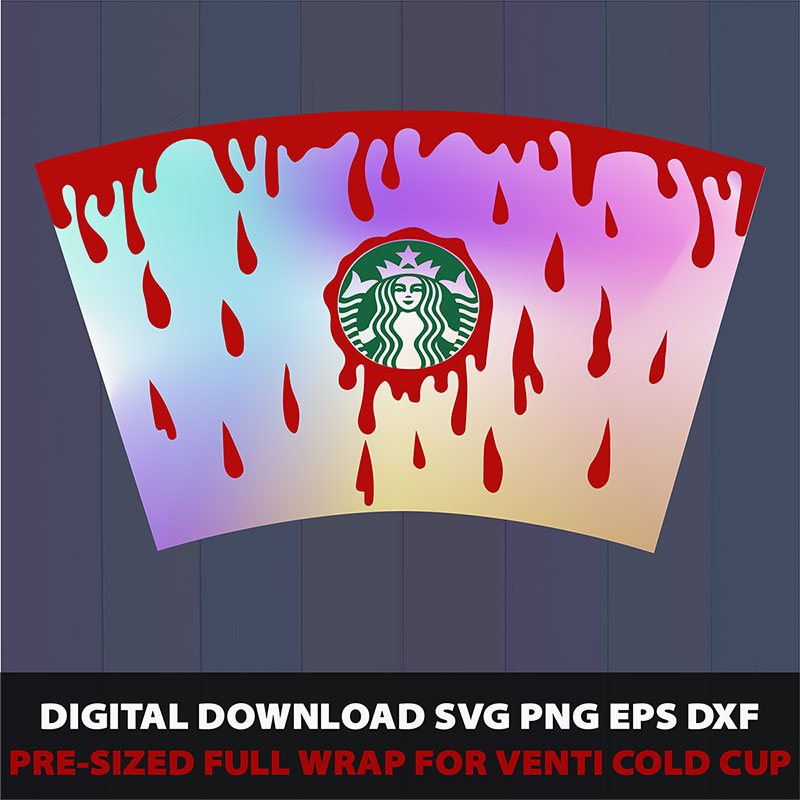 Starbucks Donut Dripping Full Wrap, Scalable Vector Graphics - free svg  files for cricut