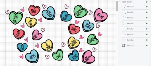 candy hearts full wrap starbucks cold cup