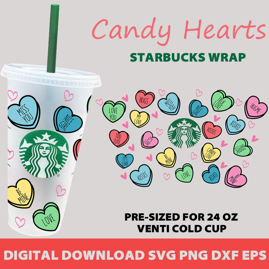 Venti Cup  Decal Cricut Silhouette Full Wrap Starbucks Cup You are so sweet svg,Candy svg,Valentine's SVG starbuck ornament svg