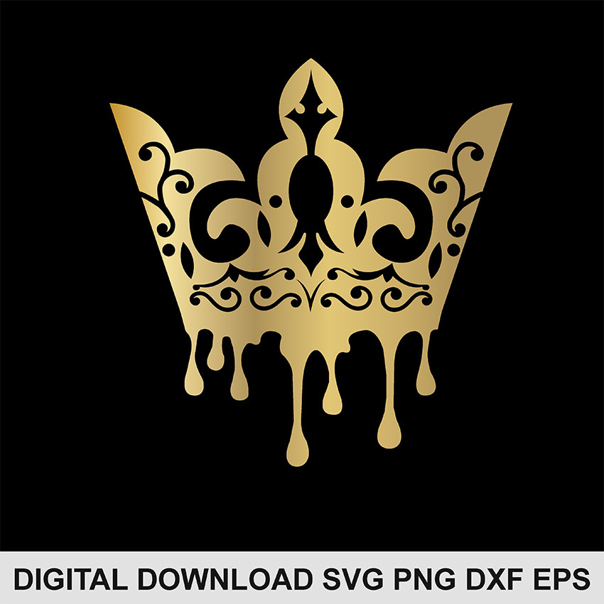 Download Drippin Crown Svg Instant Digital Download Png File Art Collectibles Prints Ideaismt Com Br