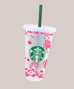 among us LOVE full wrap starbucks svg cold cup
