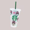 messy skull full wrap Starbucks svg cup messy skull full wrap Starbucks svg cup