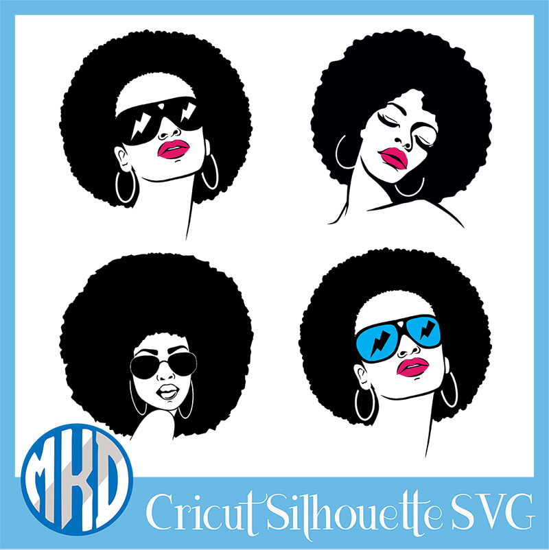 Free afro Woman svg