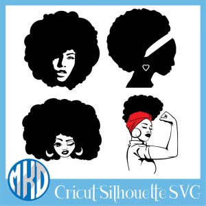 Free afro woman svg free