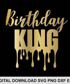 birthday king svg file