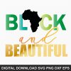 black and beautiful SVG