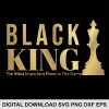 black chess king SVG