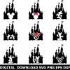 free disney castle svg