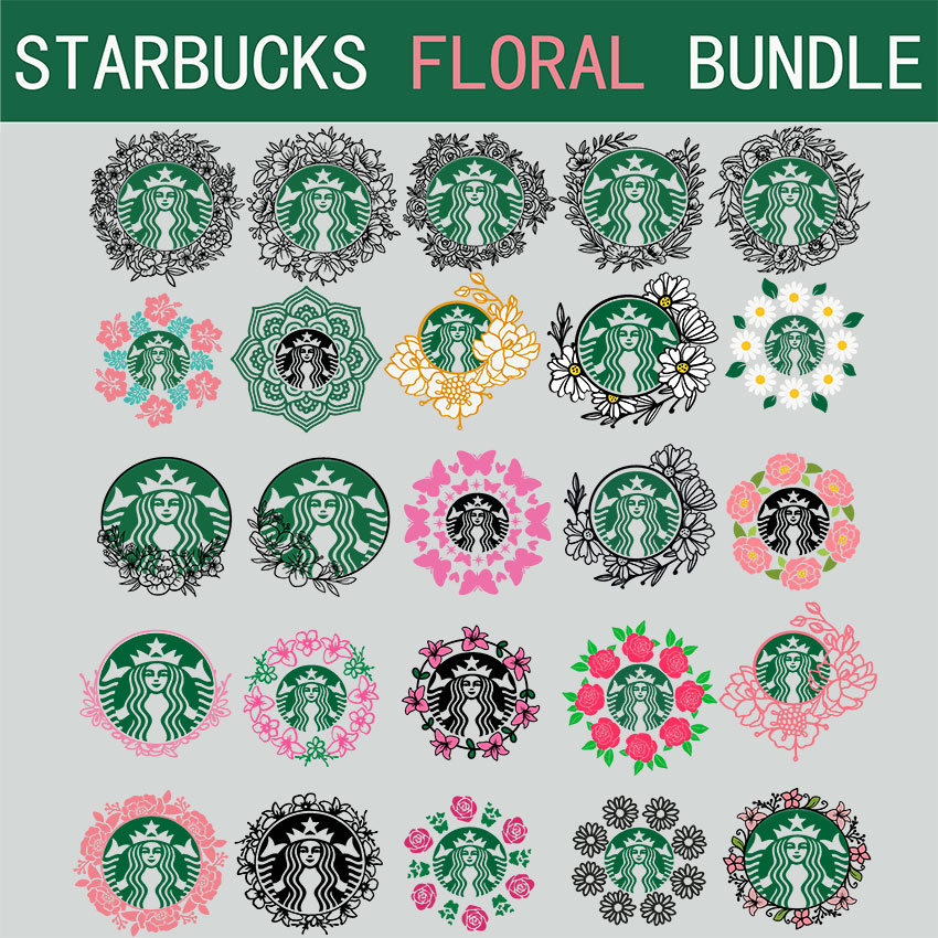 Free Free 164 Flower Around Starbucks Logo Svg SVG PNG EPS DXF File