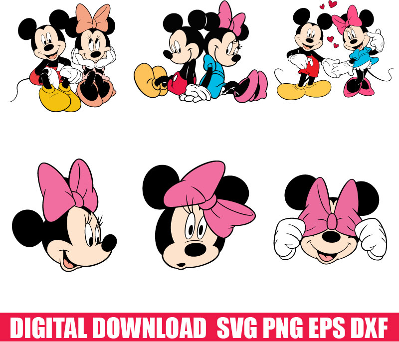 25 Free Minnie mouse SVG For Cricut or Silhouette Cut File – 8SVG