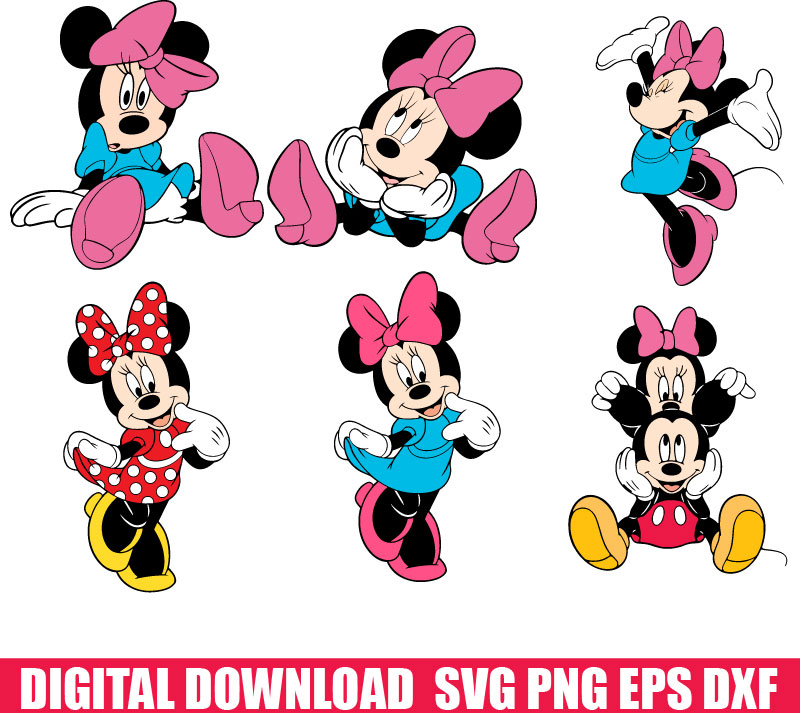 LOT Mickey Minnie Mouse Cricut Die Cuts layered Disney Scrapbook