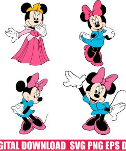 minnie mouse svg vector