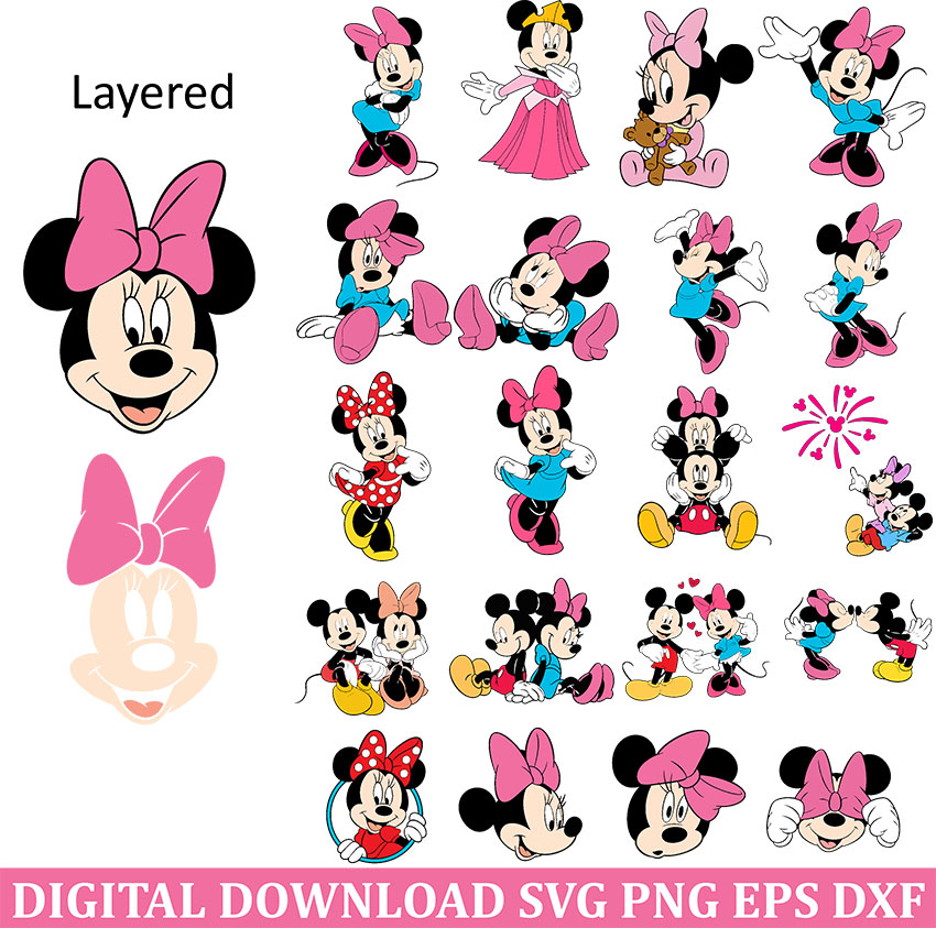 I Don'T Do Matching Shirts SVG Mickey Minnie Digital Cricut File