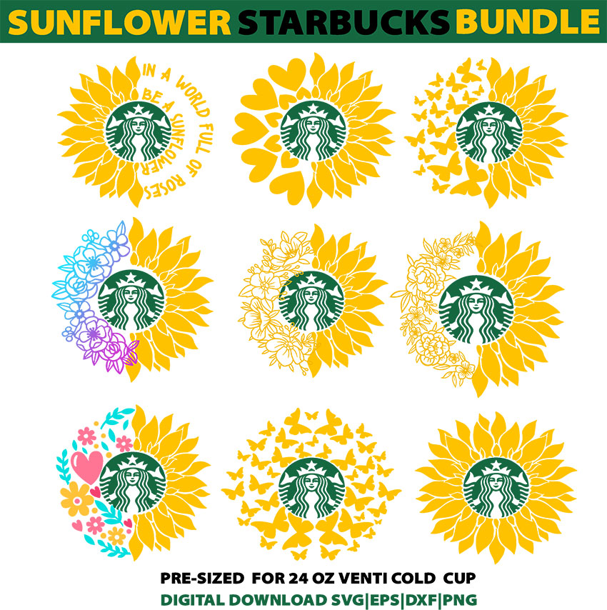 Free Free Sunflower Starbucks Cup Svg Free SVG PNG EPS DXF File
