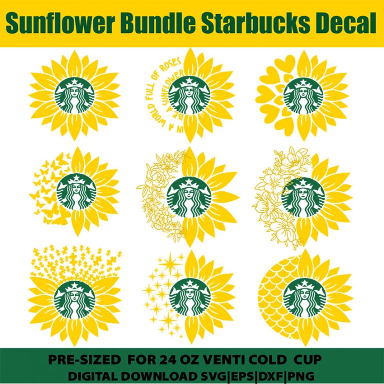 Free Free 319 Template Sunflower Starbucks Cup Svg SVG PNG EPS DXF File