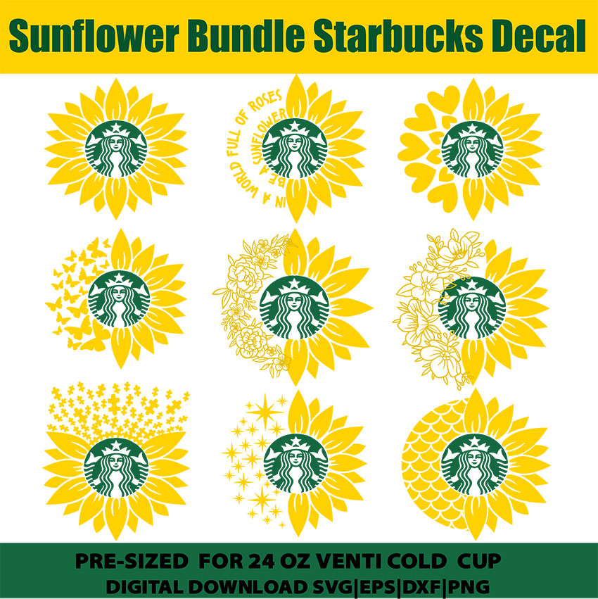 Download Starbucks Cup Flower Svg Free