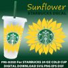 sunflower svg cold cup M