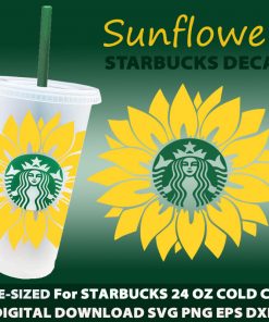 sunflower svg cold cup M