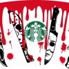 horror movie knives starbucks svg