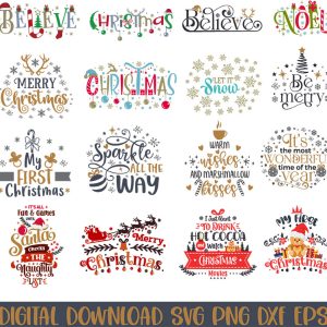 Christmas svg,Christmas Bundle Svg,Believe svg,Believe Christmas SVG,Believe Svg