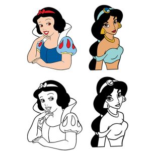 disney princess svg