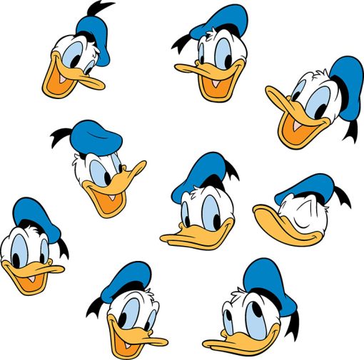 donald duck silhouette svg