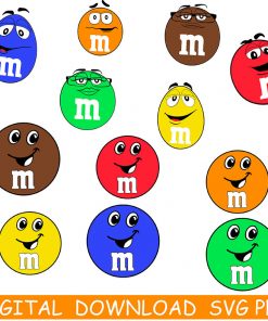 m and m faces svg