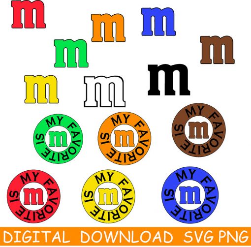 m and m svg free