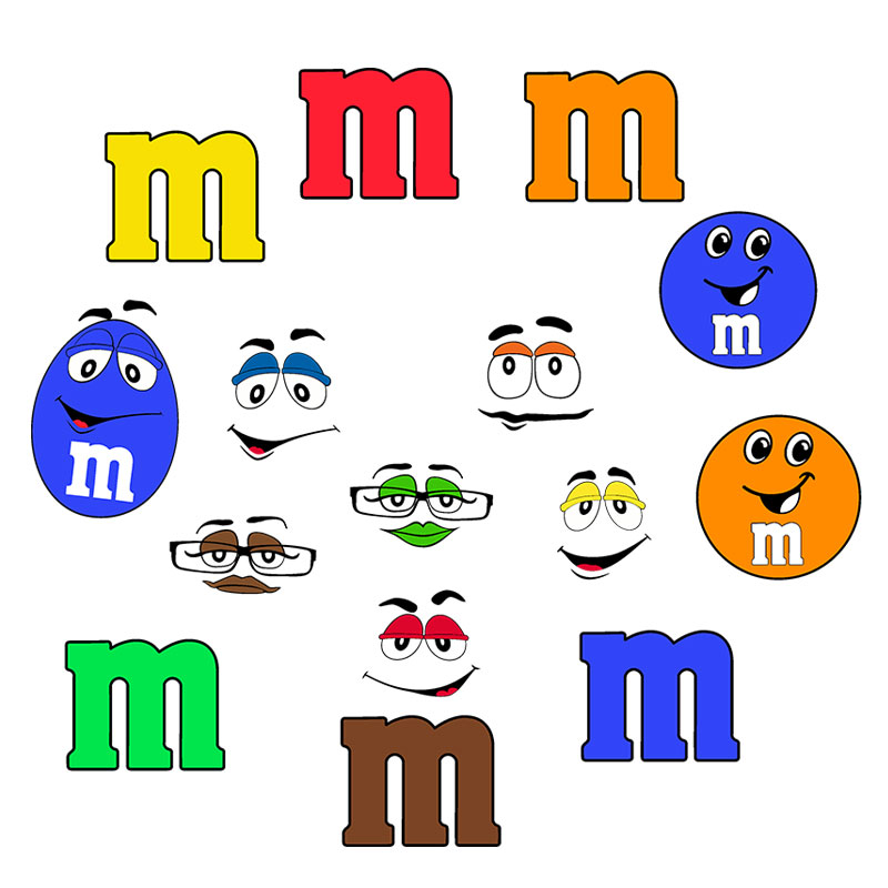 m and m svg