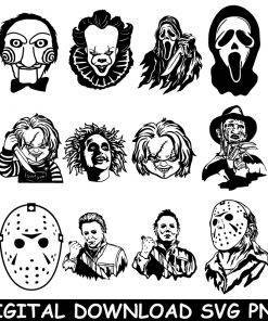 horror movie characters svg