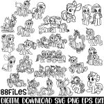 my little pony svg,my little pony outline,my little pony svg file
