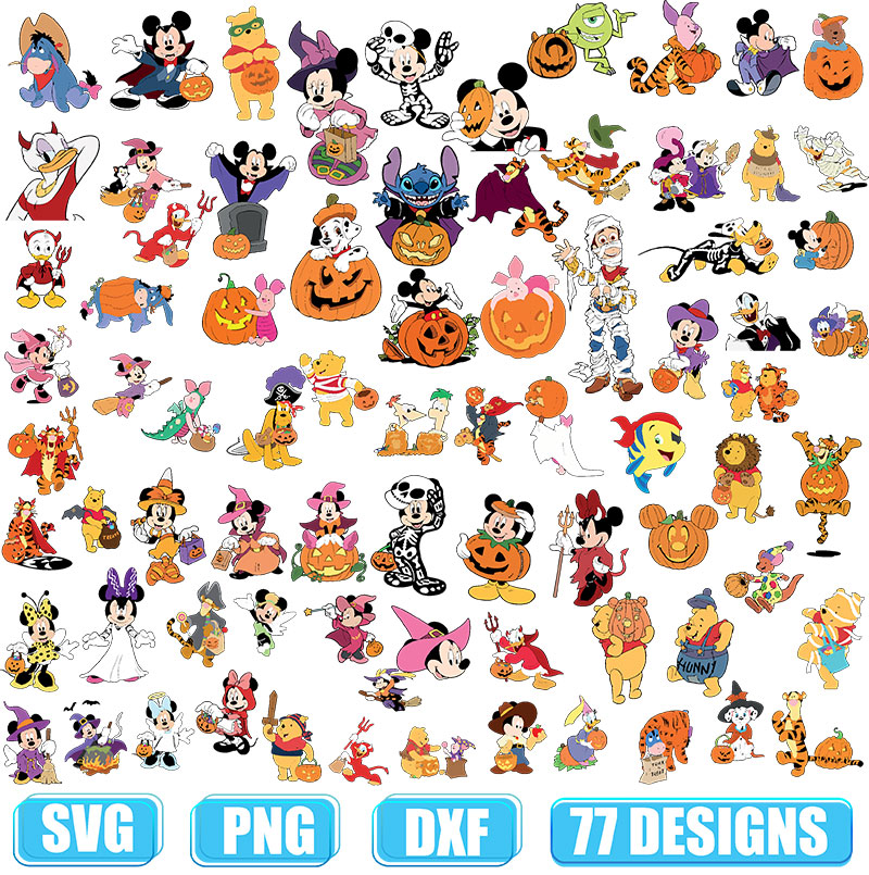 Disney Halloween SVG, Mickey Halloween SVG, Halloween Svg