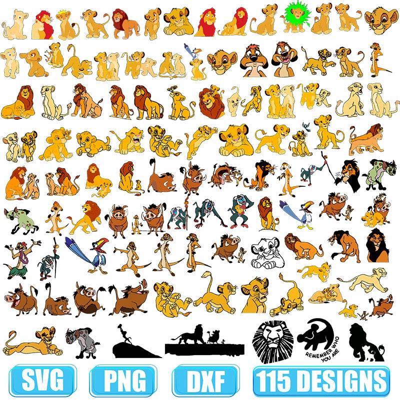 Lion King SVG, Simba SVG, Disney Character, Lion SVG, Cricut