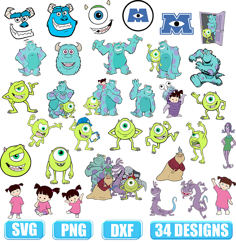 Monsters Inc Svg Monsters Inc Alphabet Svg Files For - vrogue.co