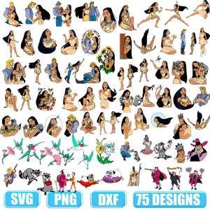 Pocahontas svg,Princess Pocahontas SVG,African American Princess SVG,Pocahontas clipart