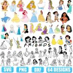 Princess SVG,disney princess svg,Cinderella svg,Moana svg,Jasmine svg,Ariel svg,Alice svg,Aurora svg