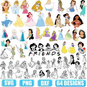 Princess SVG,disney princess svg,Cinderella svg,Moana svg,Jasmine svg,Ariel svg,Alice svg,Aurora svg