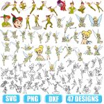 TinkerBell svg,tinkerbell silhouette svg,peter pan svg,svg peter pan,tinkerbell wings svg,cricut tinkerbell svg