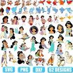 Aladdin SVG,Jasmine SVG,Aladdin Cut File,Aladdin Cricut file,Princess Jasmine Cut File,Princess SVG,rajah svg,aladdin cricut